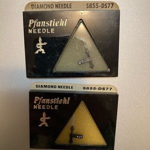 Vintage Diamond Stereo Needle Pfanstiehl Set of Two NIP